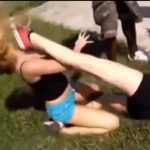 A fantastic video of two sluts, beating the crap out of each other. Until the cute one kicks the other slut in the face