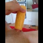 Teen Adding Cream To Her Corn