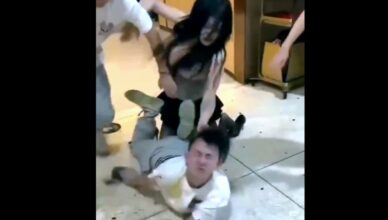 Busty Asian Slut Beats Up A Dude