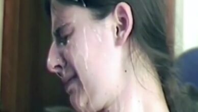 Slut Has Mental Break Down After Taking A Messy Cum Facial