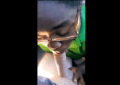 Black Teen Slave Sucking Off A Big White Cock Until Messy Cum Facial