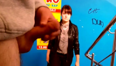 Slut Is Not Happy About Being Forced To Walk Passed A Dick Flasher