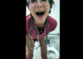 Sexy Nurse Has Orgasm Break In Patience Bathroom Room