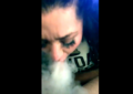 Bong Hitting Milf Sucks A Big White Dick