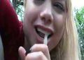 Stoned As Fuck Step Sister Still Sucking Brothers Huge Dick While In Public Park