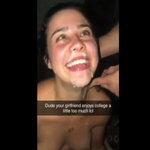 Cheating Girl Frined Gets Pass Around For Cum Facials